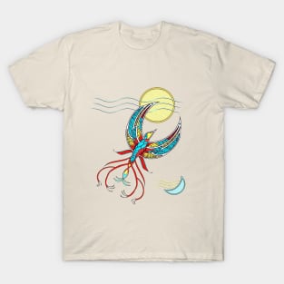 Firebird with Sun and Moon T-Shirt